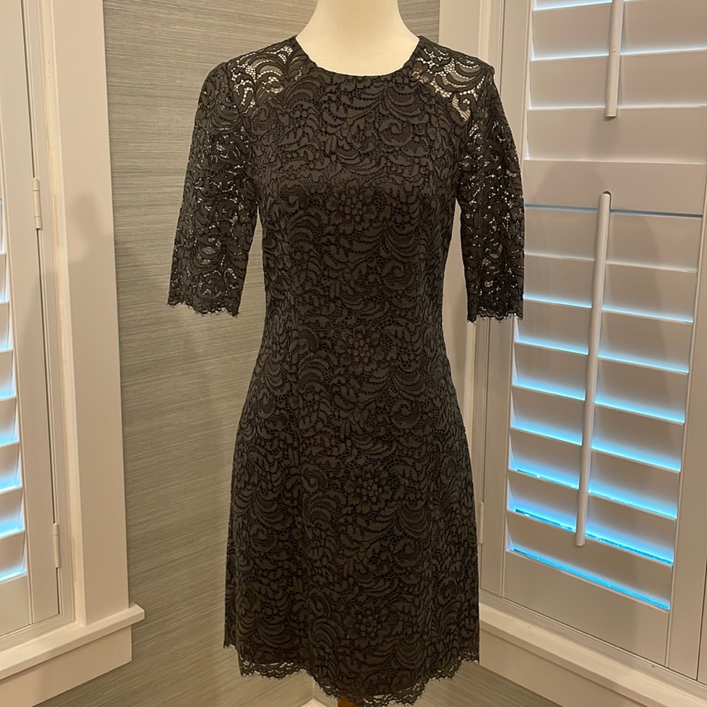 EUC Shoshanna brown lace dress size 0